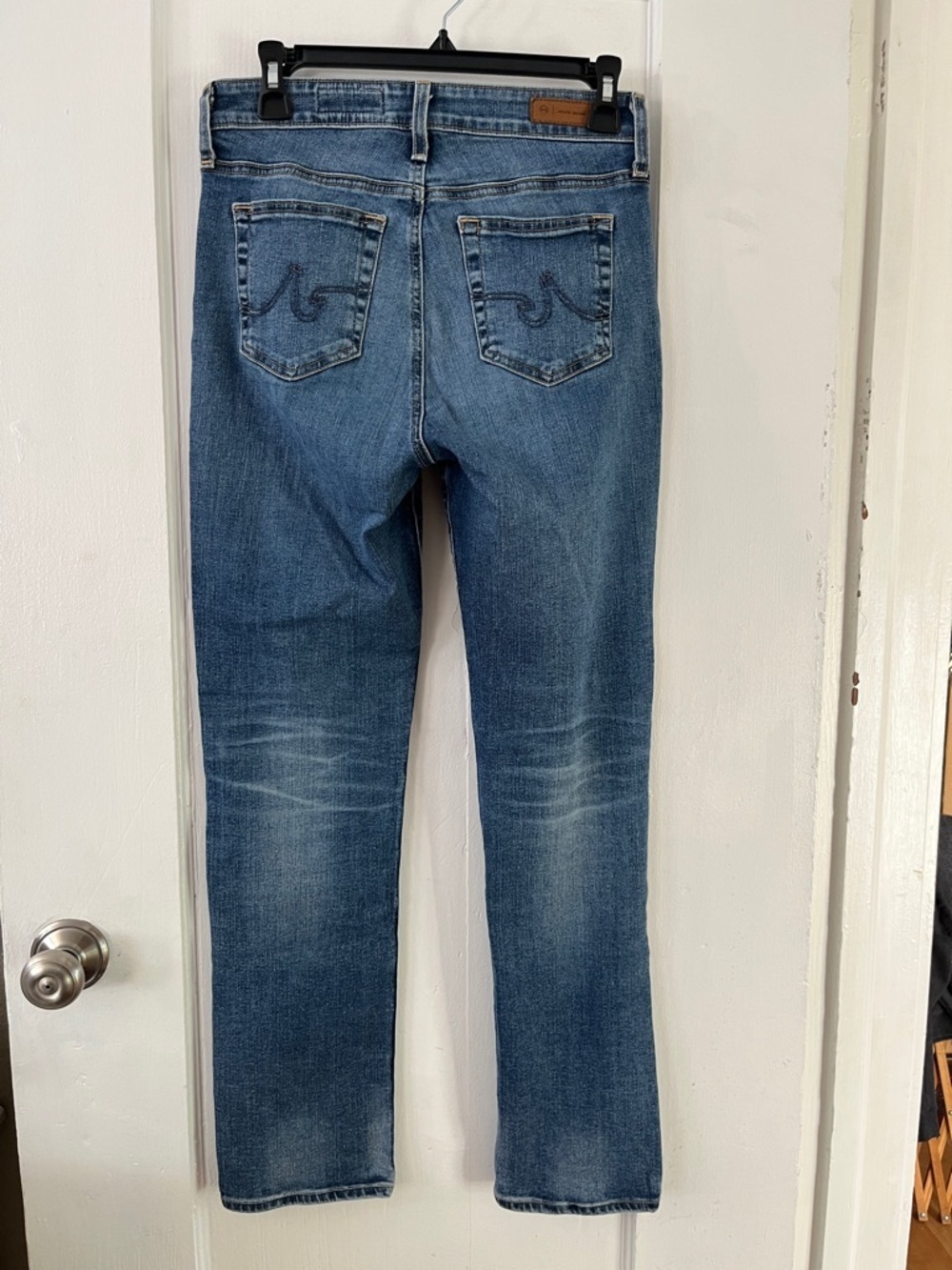 AG Adriano Goldschmied Mari Mid-Rise Slim Straight Jeans 15 Years Shoreline 28 - Picture 4 of 14